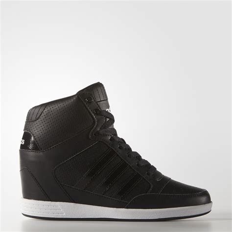 wedge sneakers zwart adidas